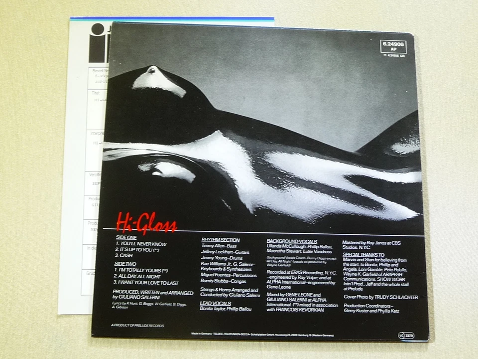 Hi-Gloss - Hi-Gloss (Promotion Copy + Promo-Sheet) - Bild 4 von 4