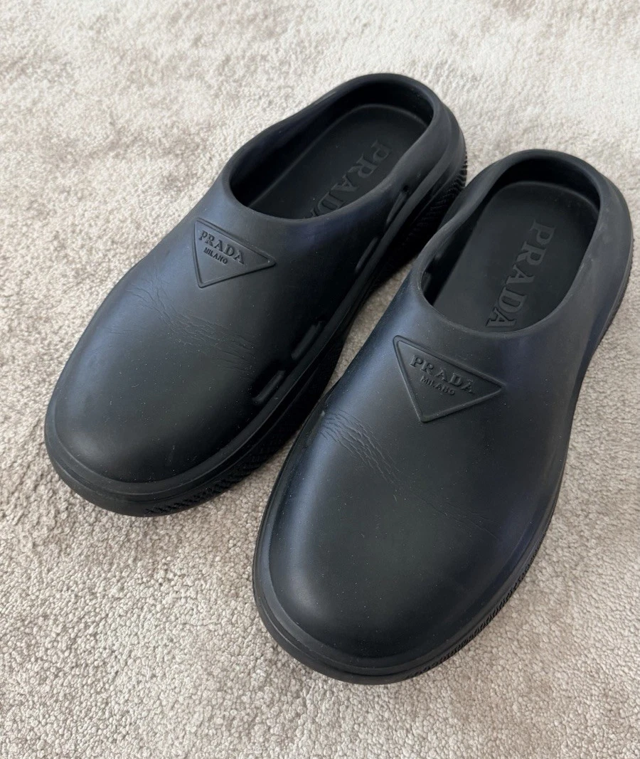 PRADA Black Rubber Casual Shoes for Men for sale | eBay