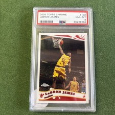 2005 Tops Chrome LeBron James  #102 Nm 8 