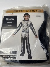 Kids Skeleton Costume Dress Up Size Large 10-12 BRAND NEW IN PACKAGE