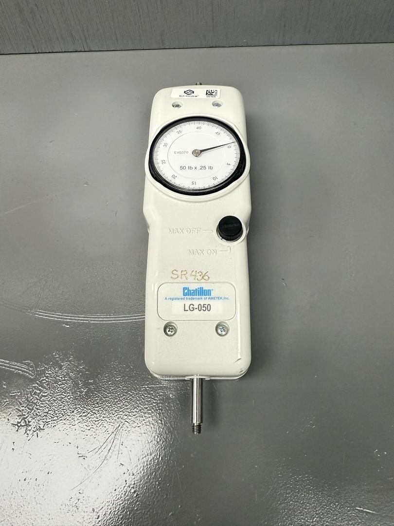 Chatillon LG-050 Mechanical Force Gauge 50 lb x 0.25 lb Push/Pull Tester GHC-40