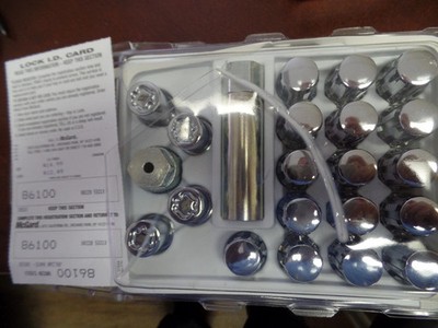 New OEM Alloy Wheel Locking Lug Nut Set M14 1.5 20 Piece Lock Key 