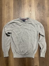 Tommy Hilfiger Men  s Grey Crew Neck Sweater Pullover Size Men  s Medium