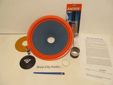 12" 4 Ohm BLUE CONE Recone Kit for Cerwin Vega 122w4 woofer 12tr 12t R-123 312
