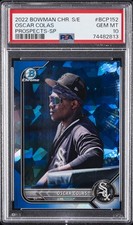 2022 BOWMAN CHROME SAPPHIRE EDITION PROSPECTS SP #BCP152 OSCAR COLAS PSA 10