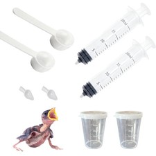 8 PCS Small Pet Feeding Syringe Sets, Baby Bird Feeding Syringe for Cats, Dog...
