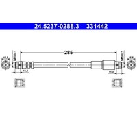 1X Bremsschlauch ATE 24.5237-0288.3 Passend FüR VAG