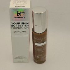 IT Cosmetics Your Skin But Better Foundation Skincare 53 Rich Neutral 1oz New