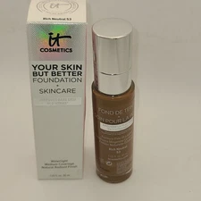 IT Cosmetics Your Skin But Better Foundation Skincare #53 Rich Neutral 1oz New