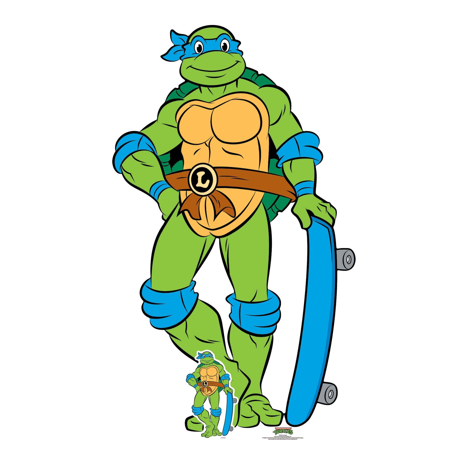Leonardo Teenage Mutant Ninja Turtles Cardboard Cutout with Free Mini