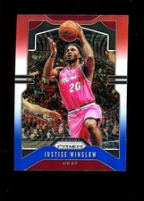 2019 Prizm #230 Justise Winslow Miami Heat Red White & Blue Prizm QTY