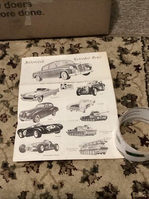 Vintage ITC Mercedes Benz Motorized Model  instructions Sheet