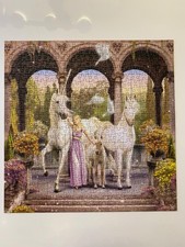 Schmidt Puzzle 500 Teile - Einhornprinzessin - Pferd Einhorn Prinzessin Quadrat