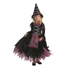 Fairytale Witch Costume for Kids - Dress, Apron, Witch Hat, Small Size