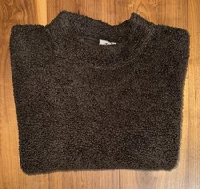 🇨🇦 EMS Eastern Mountain Sports VTG Men’s Brown Bouclé Sweater Acrylic Blend