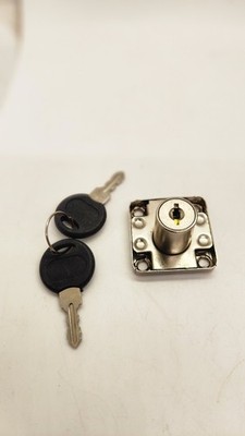 Drawer Lock Cabinet Furniture Lock Silver With 2 Keys