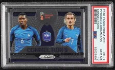 2018 Prizm World Cup Connections Paul Pogba Antoine Griezmann PSA 10 GEM MT 00ur