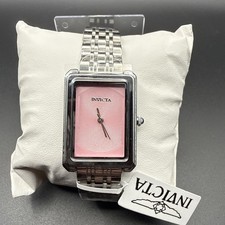 New Invicta Wildflower Princess Womans Watch Silver Band Pink Dial New In Box
