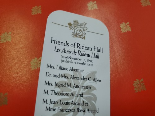 RIDEAU HALL: CANADA'S LIVING HERITAGE Gerda Hnatyshyn (1994 Friends of, HCDJ) - Imagen 6 de 18