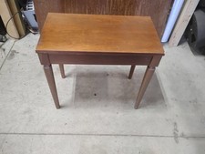 Vintage Organ Bench Measures 25in W x 22in T x 14in D MAKE OFFER 