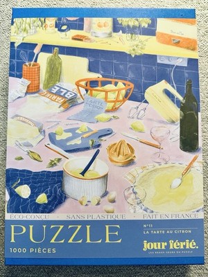 Jour Ferie Jigsaw Puzzle  La Tarte au Citron  1,000 pc - Made in France - NEW