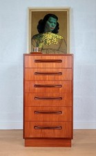 G Plan Fresco Mid Century Tallboy Six Draw Chest of Drawers, Delivery Available