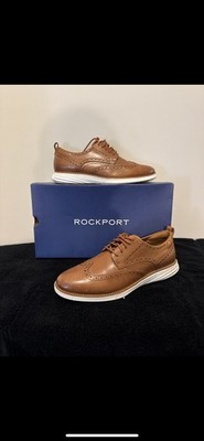 Cole Haan Zero Grand Men's British Tan  Brogue Wing Tip Oxford Shoes US 10.5M