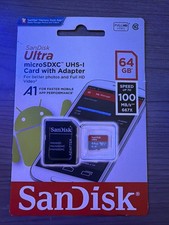 SanDisk 64GB microSDXC 100MB/s Ultra A1 64G micro SD SDXC Class 10 UHS-1 Card