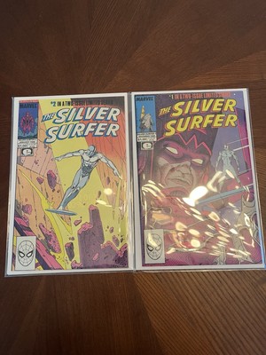 THE SILVER SURFER Two Issue Limited Series #1 #2 Marvel Comics 1988. 