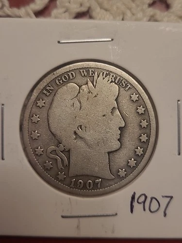 1907 barber half dollar