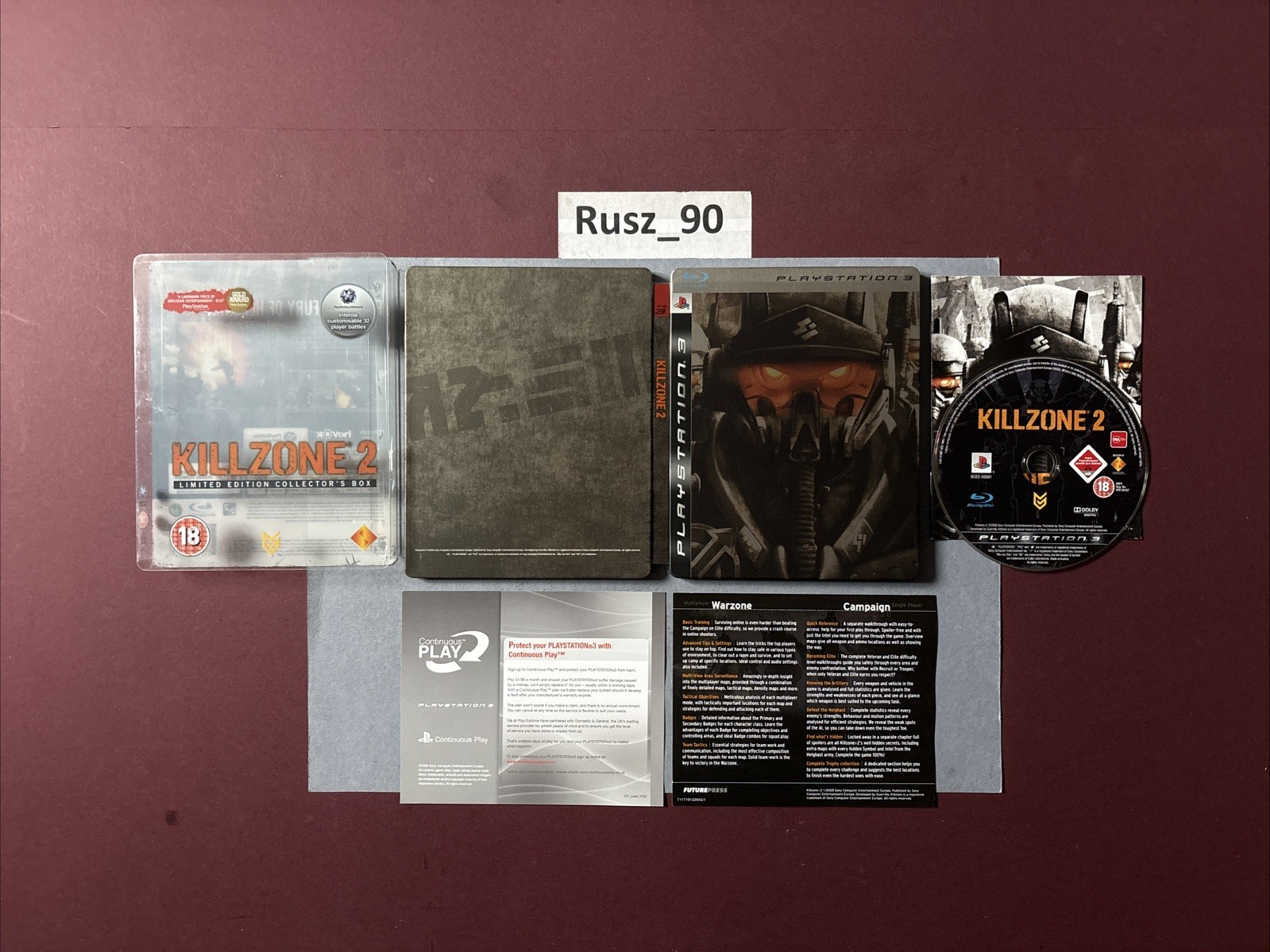 Killzone 2 PS3 Steelbook Limited Collectors Edition Box UK PAL 2009 VG COND CIB
