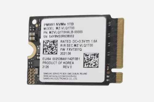 Samsung 1TB SSD PM991 M.2 2230 NVMe PCIe Gen3 x4 for Surface Pro PC Laptop