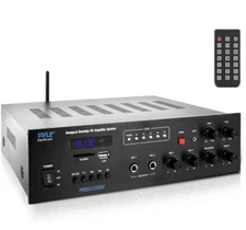 Pyle PMSA126BU Wireless Bluetooth Public Address Amplifier Receiver System 500W