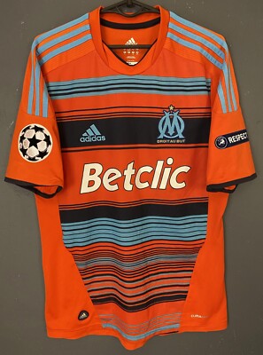MEN'S FC MARSEILLE OLYMPIQUE 2011/2012 UEFA SOCCER FOOTBALL SHIRT