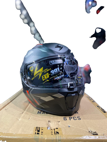 CASCO MOTO INTEGRAL SCORPION EXO 391 AAVA ROJO NEGRO MATE TALLA L - Imagen 2 de 2