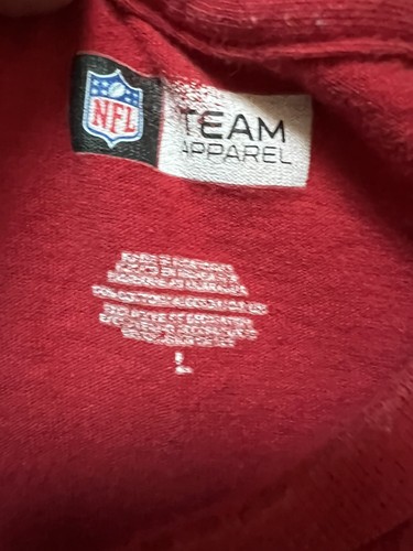 Vtg Tampa Bay Buccaneers Embroidered T Shirt Sz L Red NFL Team Apparel Football - Picture 4 of 6