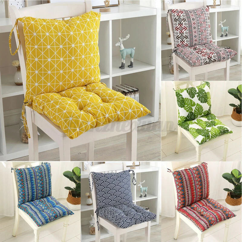 Garden Rocking Deck Chair Cushion High Back Chair Tie On Seat Pads