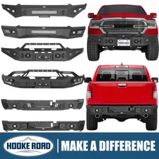 Hooke Road fit 2019-2024 Ram 1500 Front Bumper or Rear Bumper Heavy Duty Steel