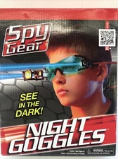Spy Gear Night Goggles Adjustable Head Strap 2 LED Lights See In The Dark Age 6+