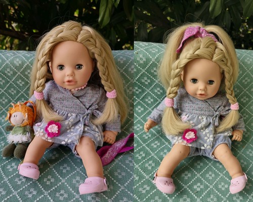 Götz Puppe 33 cm blond Muffin Cosy Aquini 2016 Baby Girl mit viel Zubehör Doll - Bild 22 von 24