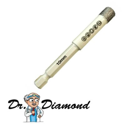 6-Kant Diamant-Fliesenbohrer White Star Vacuum mit Wachskern Ø 10 mm