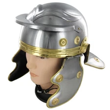 RE-ENACTMENT COSTUME ROMAN TROOPER 20G STEEL GALEA HELMET THEATER REPLICA