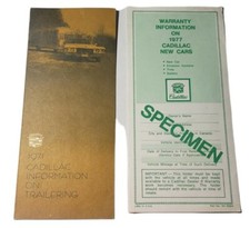 Vintage CADILLAC Paperwork (1971,1977) - Warranty, Trailering - See Pictures