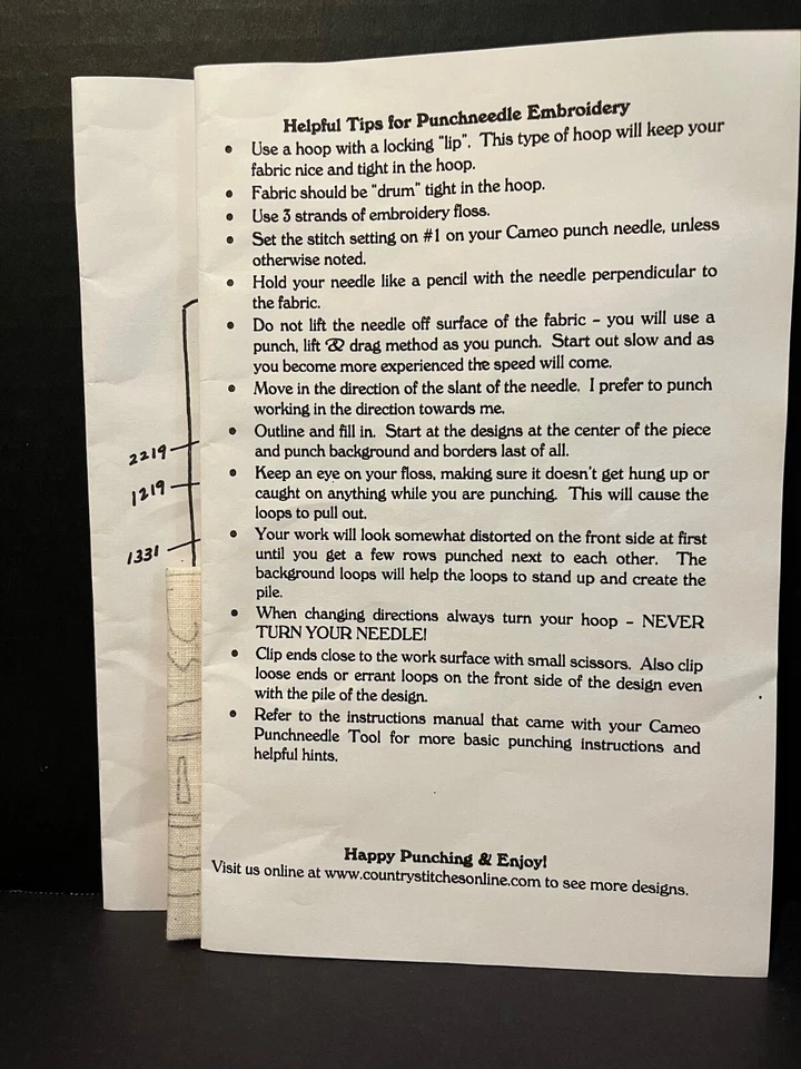 With Thy Needle and Thread / Brenda Gervais Punch Needle - PN147 Mr. Jack - Image 3 of 3