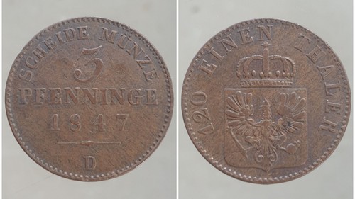 Allemagne PRUSSE Preußen PRUSSIA 1744-1871 PFENNIG THALER GROSCHEL GROSCHEN - Picture 11 of 31