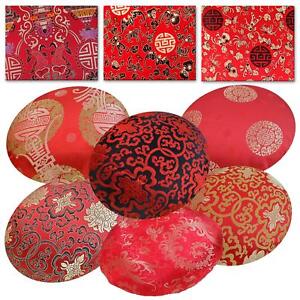 Round Shape Cover*Chinese Rayon Brocade Floor Chair Seat Cushion Case *BL10
