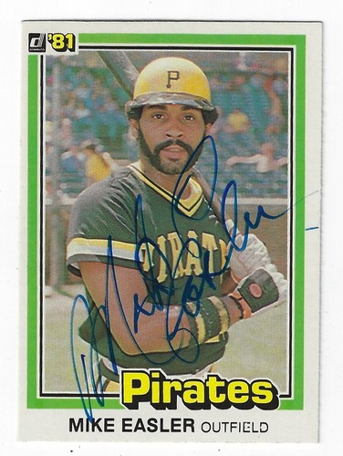 Autographed 1981 Donruss MIKE EASLER Pittsburgh Pirates Card #256 w/ Show Ticket - 第 1/1 張圖片