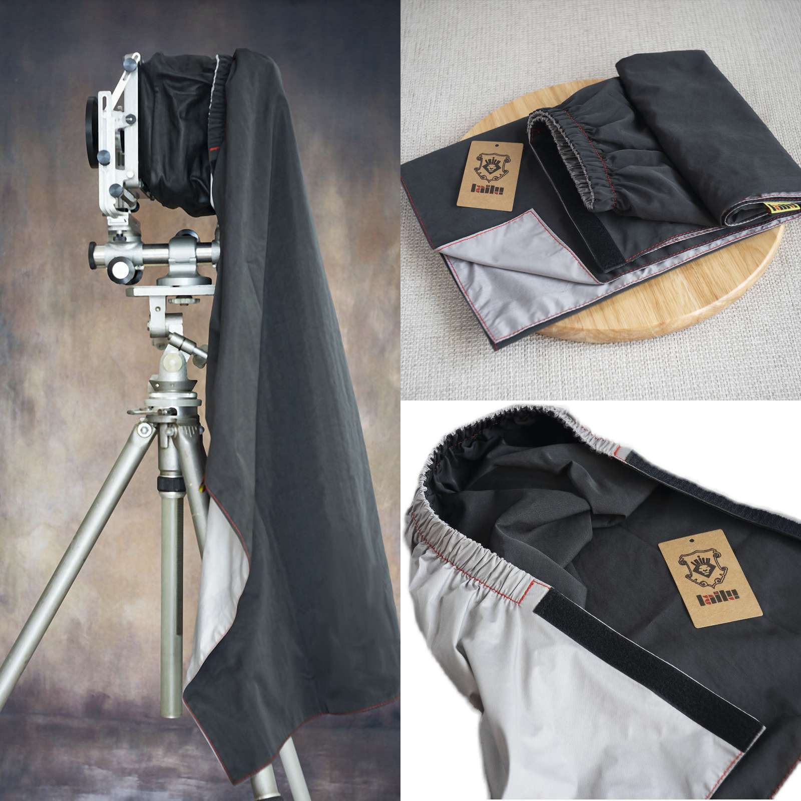 Professional 4x5 Shade Dark Cloth Focusing Hood For Large Format Camera Wrapping