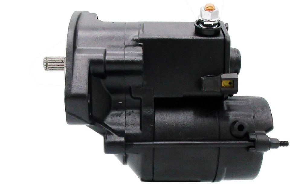 Motorino Avviamento Starter Démarreur per Harley Davidson FLHTC 1340 cc 1450cc Nero - Immagine 3 di 4