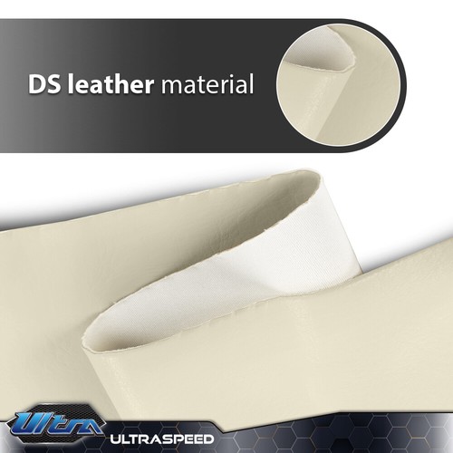 Fit For PRE-2000 DS Golf Cart 82-00 3x Club Car White Front Seat Covers Leather - Picture 10 of 12